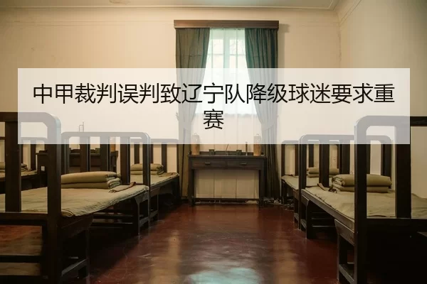中甲裁判误判致辽宁队降级球迷要求重赛